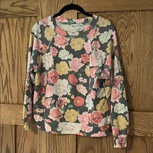 Like New - Wildfox French Terry Floral Sweatshirt